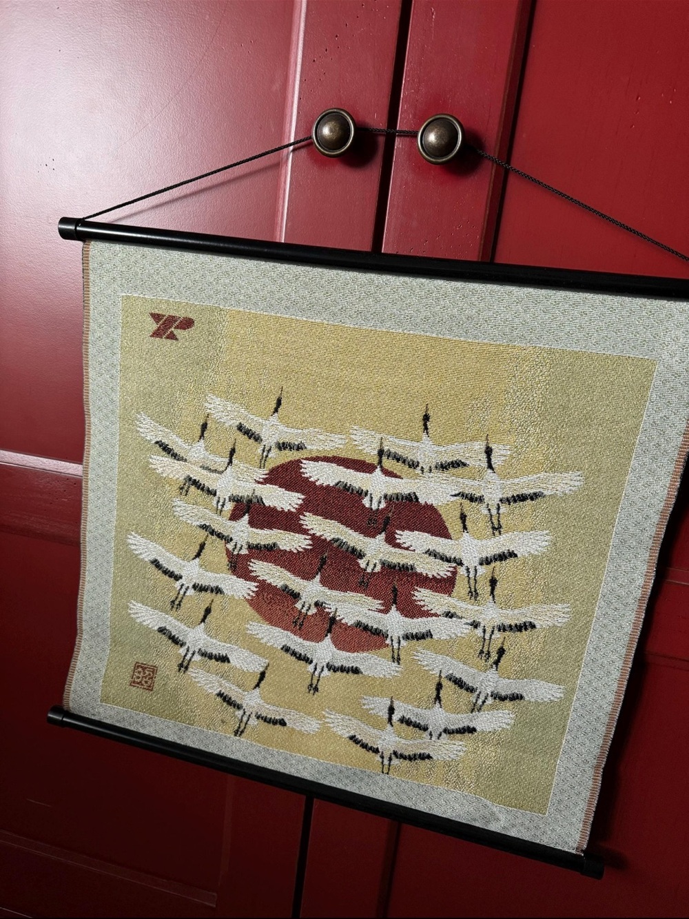 Vintage Japanese Fabric Tapestry